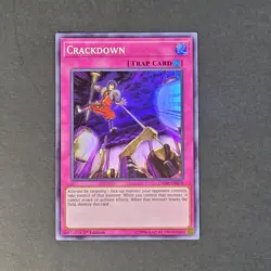 Yugioh TCG - Crackdown - DANE-EN078 - NM - 1st Ed - Super Rare - Trap Card 2019 - Image 2