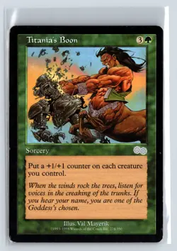(3X) Titania's Boon Urza's Saga Uncommon - MTG Magic the Gathering Card - Image 1