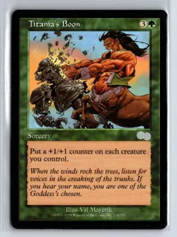 (3X) Titania's Boon Urza's Saga Uncommon - MTG Magic the Gathering Card - Image 5