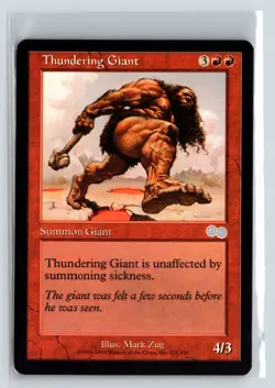 (3X) Thundering Giant Urza's Saga Uncommon - MTG Magic the Gathering Card - Image 3