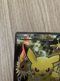 Pikachu EX (XY124) Red & Blue Collection Promo Standard Size Pokemon Card - Image 3