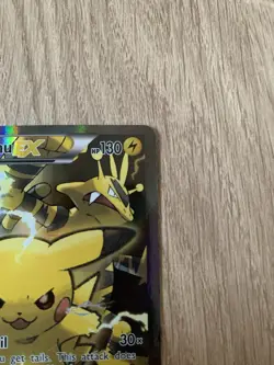 Pikachu EX (XY124) Red & Blue Collection Promo Standard Size Pokemon Card - Image 4