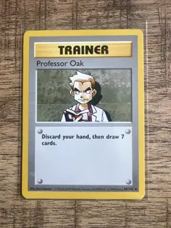 🔥🔥Pokemon TCG Professor Oak Base Set Shadowless Uncommon Card LP 🔥🔥 - Image 1