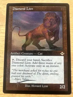 Diamond Lion (Retro Frame) (Foil Etched) #427 NM Modern Horizons 2 MH2 Magic MTG - Image 1