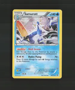 Samurott 39/113 Legendary Treasures Rare Holo Pokemon Card LP - Image 1
