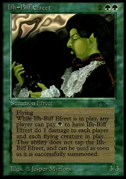 MTG English Ifh-Biff Efreet NM Normal Arabian Nights - Image 1