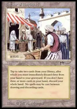 MTG English Bazaar of Baghdad NM Normal Arabian Nights - Image 1