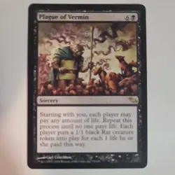Plague of Vermin - Light Play MTG Shadowmoor - Image 1