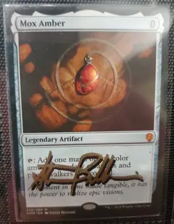 MTG MOX AMBER SHADOW SIGNED BY ARTIST - Image 1