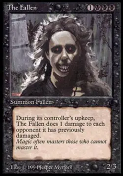 The Fallen - Light Play MTG The Dark - Image 1