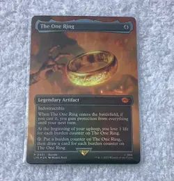 Nice MTG: Misc Promo: FOIL Borderless The One Ring Promo: Near Mint - Image 1