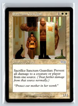 (3X) Sanctum Guardian Urza's Saga Uncommon - MTG Magic the Gathering Card - Image 3