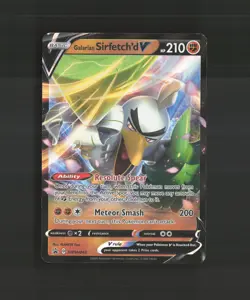 Galarian Sirfetch'd V SWSH043 Black Star Promo Holo Pokemon Card LP - Image 1