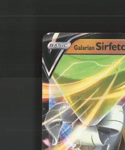 Galarian Sirfetch'd V SWSH043 Black Star Promo Holo Pokemon Card LP - Image 3