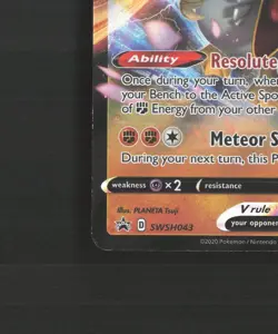 Galarian Sirfetch'd V SWSH043 Black Star Promo Holo Pokemon Card LP - Image 5