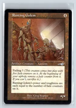 (3X) Rusting Golem Nemesis Uncommon - MTG Magic the Gathering Card - Image 1