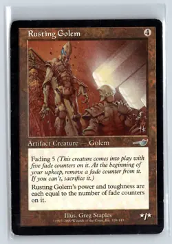(3X) Rusting Golem Nemesis Uncommon - MTG Magic the Gathering Card - Image 3