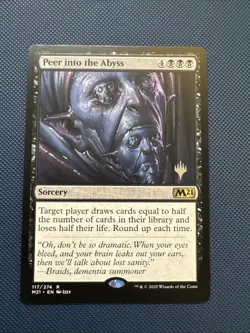 MTG Peer into the Abyss - Promo Pack: Core Set 2021 (PPM21) NM - Image 1