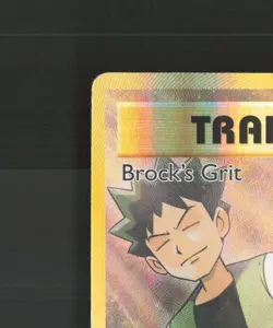 Brock's Grit 107/108 Evolutions Full Art Ultra Rare Holo Pokemon Card DMG - Image 3