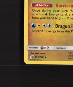 Dragonite 151/236 Unified Minds Cracked Ice Holo Pokemon Card LP - Image 5