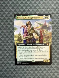 MTG Gylwain, Casting Director #0037 Ext Art R Commander: Wilds of Eldraine (WOC) - Image 1
