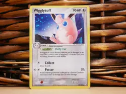 Pokemon WIGGLYTUFF 13/100 HOLO RARE| LP Light Play | EX Crystal Guardians | 2006 - Image 1