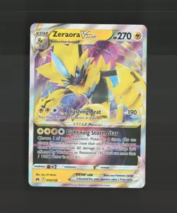 Zeraora VSTAR 055/159 Crown Zenith Ultra Rare Holo Pokemon Card NM - Image 1