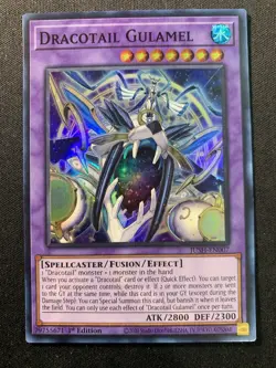 Yugioh Dracotail Gulamel JUSH-EN007 Super Rare 1st Edition NM - Image 1