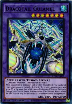 Yugioh Dracotail Gulamel JUSH-EN007 Super Rare 1st Edition NM - Image 1