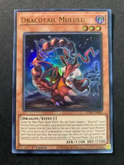 Yugioh - Dracotail Mululu - Justice Hunters - 1st Edition Ultra Rare NM - Image 1
