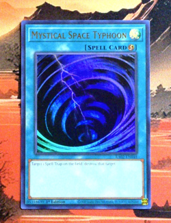 YuGiOh! Mystical Space Typhoon RA02-EN048 1st Edition NM UR - Image 1
