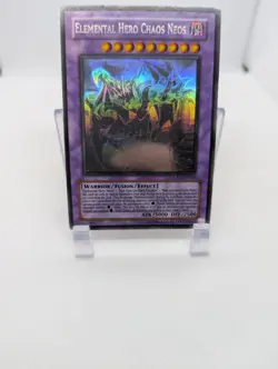 Yu-Gi-Oh Yugioh Elemental HERO Chaos Neos GLAS-EN036 Holo Ghost - Image 2