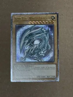YUGIOH Blue-Eyes White Dragon OP28-EN001 Ultimate Rare MP #1 - Image 1