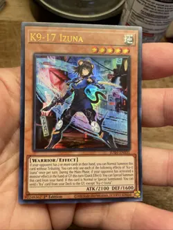 K9-17 Izuna JUSH-EN031 Ultra Rare Justice Hunters Yugioh Card. NearMint FREESHIP - Image 1