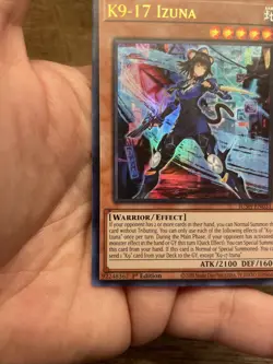 K9-17 Izuna JUSH-EN031 Ultra Rare Justice Hunters Yugioh Card. NearMint FREESHIP - Image 5