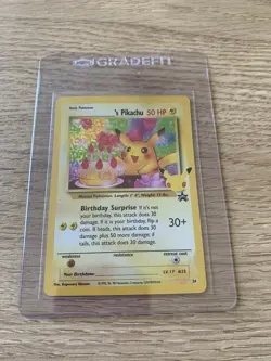 Pokemon Pikachu TCG Birthday Card 24/53 SWSH Celebrations Collection - Image 1