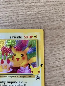 Pokemon Pikachu TCG Birthday Card 24/53 SWSH Celebrations Collection - Image 4