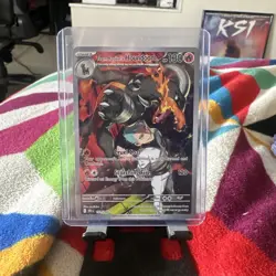 Team Rocket's Houndoom Secret Rare Pokemon Card, Destined Rivals, 191/182 - Image 2