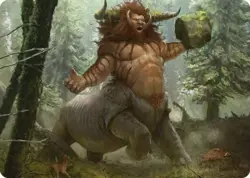 Stonehoof Chieftain Art Card [Commander Masters Art Series] Lightly Played - Image 1