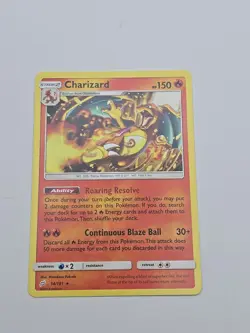 Charizard 14/181 Holo Rare Sun & Moon Team Up Pokemon Card NM/M * - Image 2