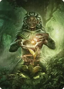 Elvish Mystic Art Card [Commander Masters Art Series] Lightly Played - Image 1