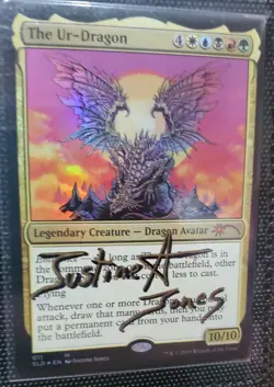 MTG FOIL THE UR-DRAGON SHADOW SIGNED BY ARTIST SECRET LAIR PROMO - Image 1