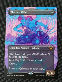1x (308) The Last Ride - BORDERLESS MTG Aetherdrift NM Magic Regular - Image 1