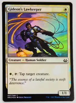 MTG Gideon's Lawkeeper #007 FOIL Modern Masters 2017 Magic The Gathering - Image 1
