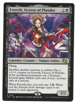 Evereth, Viceroy of Plunder (Anime) 41 Foundations Jumpstart MTG Magic J25 Rare - Image 1