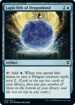 Lapis Orb of Dragonkind 082 (Regular) MTG Battle For Baldur's Gate NM - Image 1