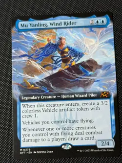 Mu Yanling, Wind Rider (Extended Art) Aetherdrift DRF MTG - Image 1