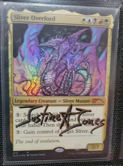 MTG FOIL SLIVER OVERLORD SHADOW SIGNED BY ARTIST SECRET LAIR PROMO - Image 1