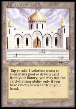 MTG English Library of Alexandria Medium Play Normal Arabian Nights - Image 1