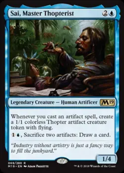 Sai, Master Thopterist - Near Mint MTG Magic 2019 Core Set - Image 1
